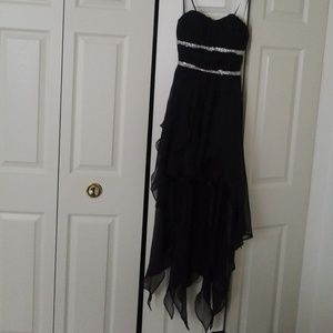 Black high low homecoming/formal dress